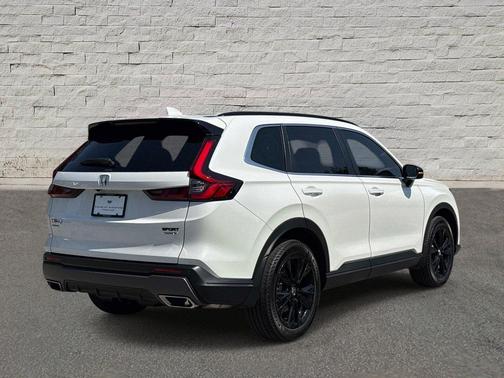 Platinum White Pearl 2025 Honda CR-V Hybrid Sport Touring AWD