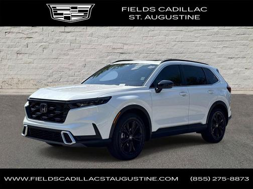 Platinum White Pearl 2025 Honda CR-V Hybrid Sport Touring AWD