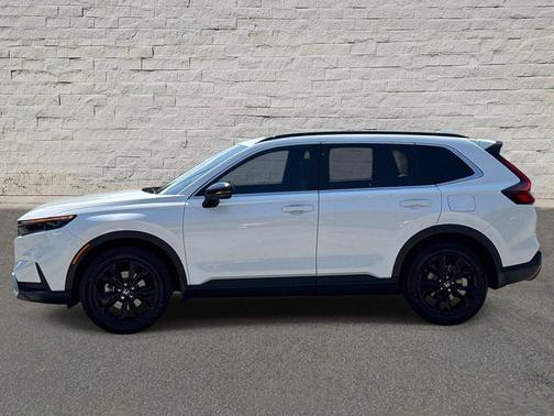 Platinum White Pearl 2025 Honda CR-V Hybrid Sport Touring AWD