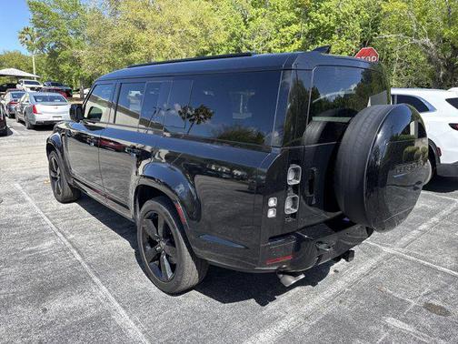 Santorini Black 2025 Land Rover Defender V8