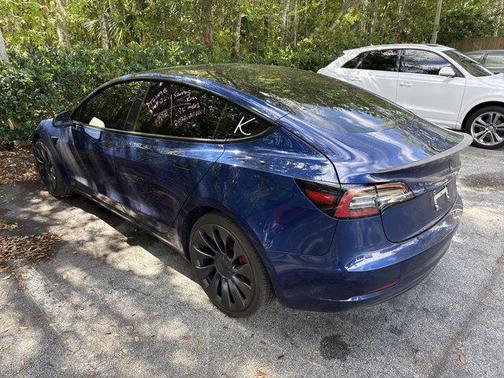 Deep Blue Metallic 2021 Tesla Model 3 Performance