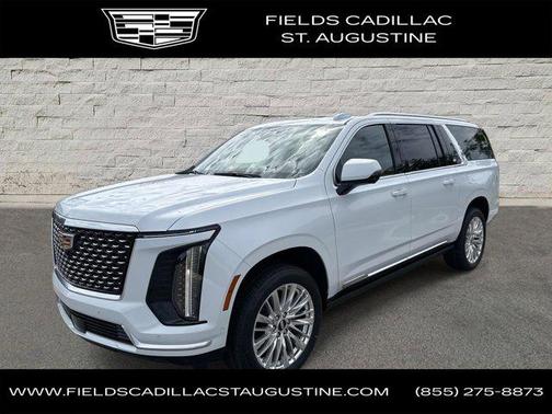 Vibrant White Tricoat 2026 Cadillac Escalade ESV Luxury SUV