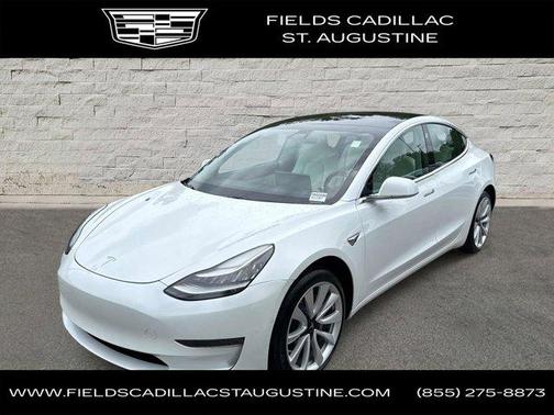 Pearl White Multi-Coat 2019 Tesla Model 3 Standard Range Plus