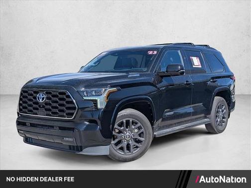 Midnight Black Metallic 2023 Toyota Sequoia Platinum