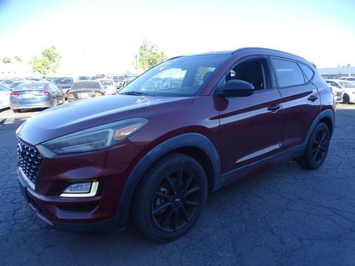 Gemstone Red 2019 Hyundai TUCSON Night