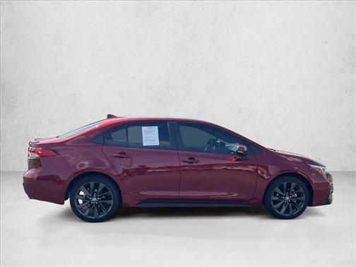 Ruby Flare Pearl 2025 Toyota Corolla SE