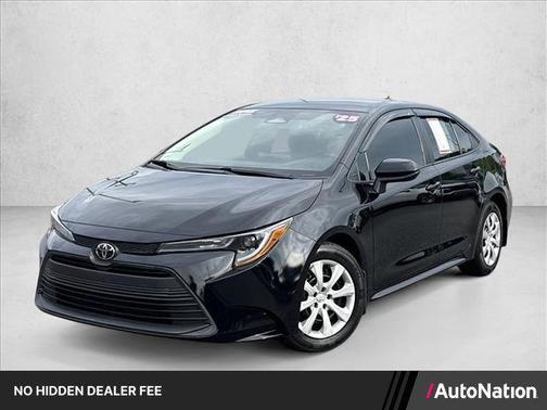 Midnight Black Metallic 2025 Toyota Corolla LE