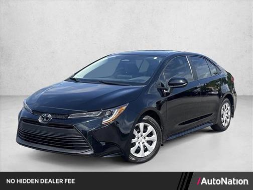 Midnight Black Metallic 2025 Toyota Corolla LE