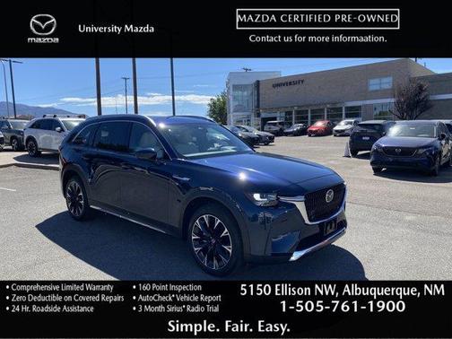 Deep Crystal Blue Mica 2026 Mazda CX-90 Premium Plus