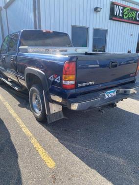 Indigo Blue 2002 GMC Sierra 2500 SLE H/D Crew Cab