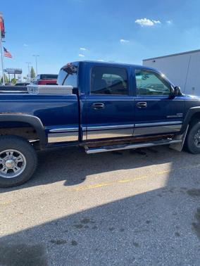 Indigo Blue 2002 GMC Sierra 2500 SLE H/D Crew Cab