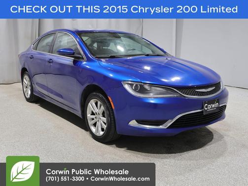 Vivid Blue Pearlcoat 2015 Chrysler 200 Limited