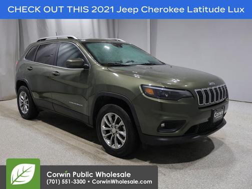 Olive Green Pearlcoat 2021 Jeep Cherokee Latitude Lux