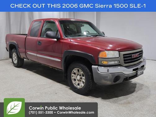 Fire Red 2006 GMC Sierra 1500 SLE Extended Cab