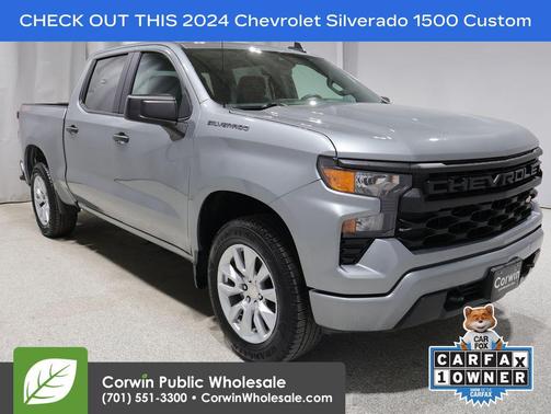 Sterling Gray Metallic 2024 Chevrolet Silverado 1500 Custom