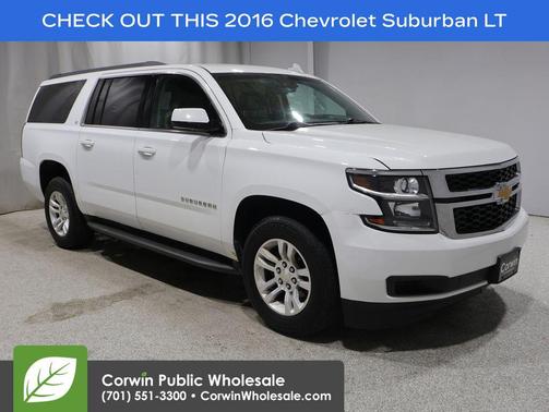 Summit White 2016 Chevrolet Suburban LT