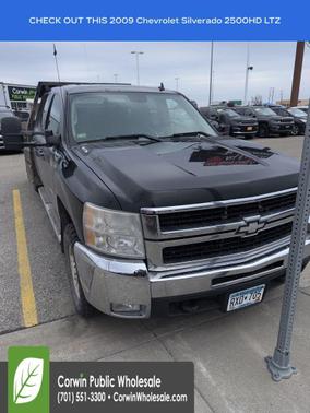 Black 2009 Chevrolet Silverado 2500 LTZ Crew Cab