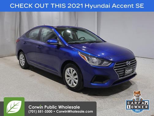 Admiral Blue 2021 Hyundai Accent SE