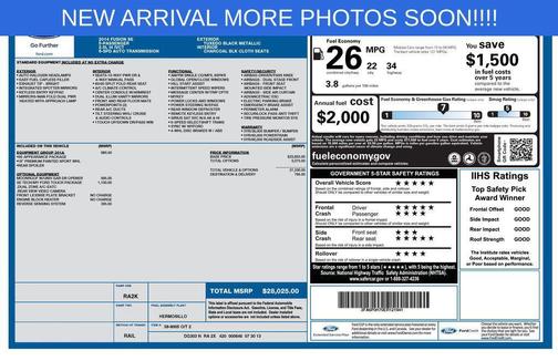 Tuxedo Black 2014 Ford Fusion SE
