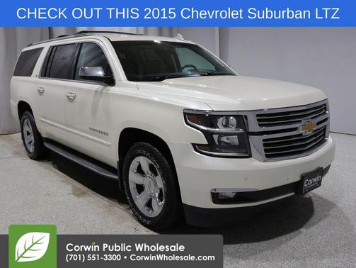 White Diamond Tricoat 2015 Chevrolet Suburban 1500 LTZ