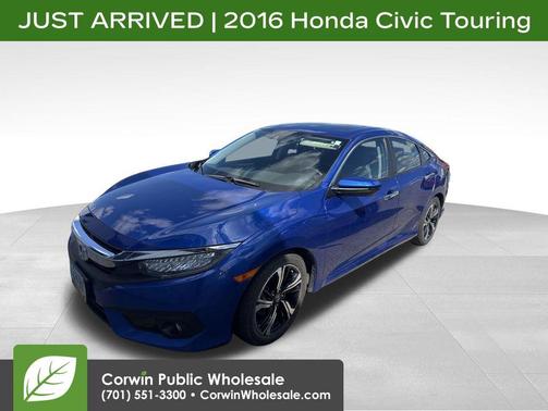 Blue 2016 Honda Civic Touring