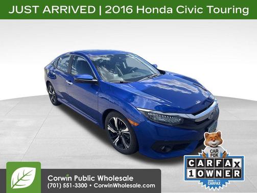 Blue 2016 Honda Civic Touring