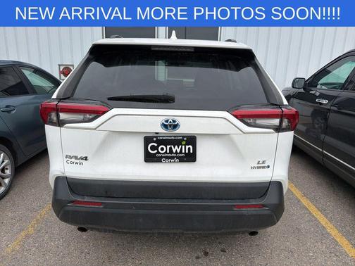 Super White 2019 Toyota RAV4 Hybrid LE