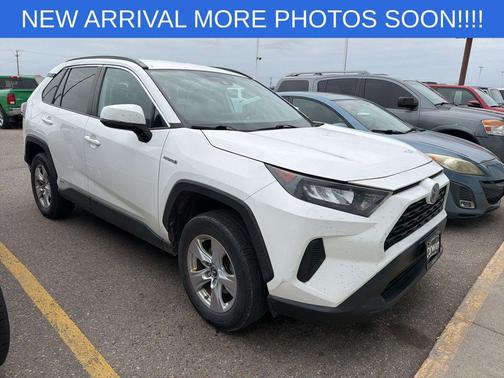 Super White 2019 Toyota RAV4 Hybrid LE