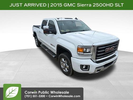 Summit White 2015 GMC Sierra 2500 SLT