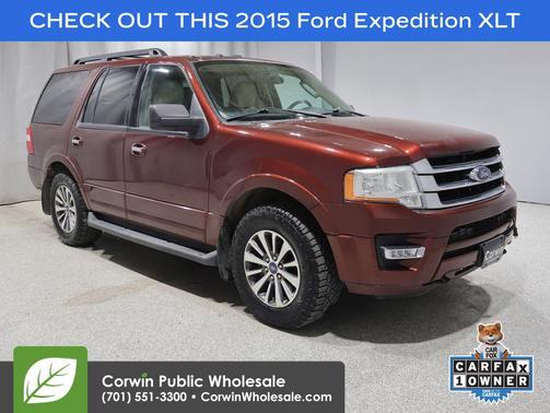 White Platinum Metallic Tri-Coat 2015 Ford Expedition XLT