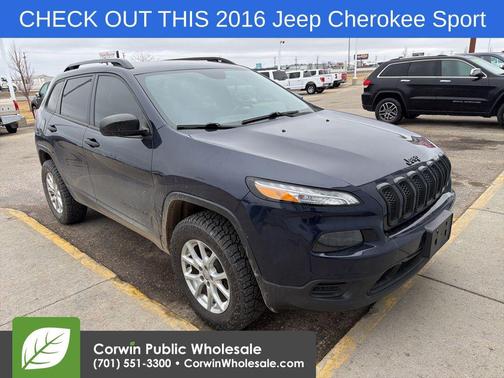 True Blue Pearlcoat 2016 Jeep Cherokee Sport