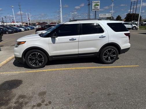 White Platinum Tri-Coat 2013 Ford Explorer Sport