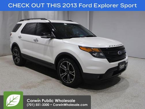 White Platinum Tri-Coat 2013 Ford Explorer Sport