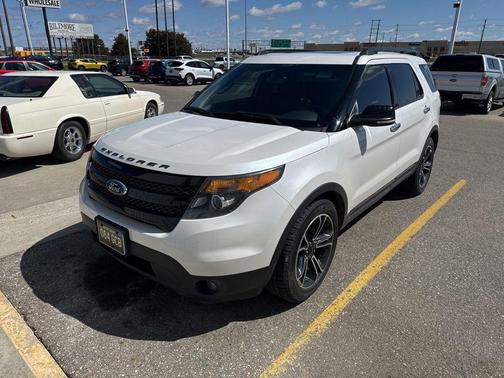 White Platinum Tri-Coat 2013 Ford Explorer Sport