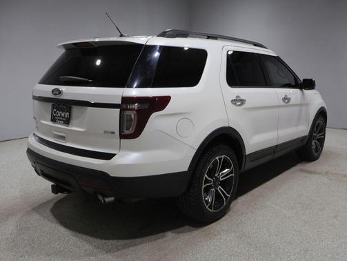White Platinum Tri-Coat 2013 Ford Explorer Sport