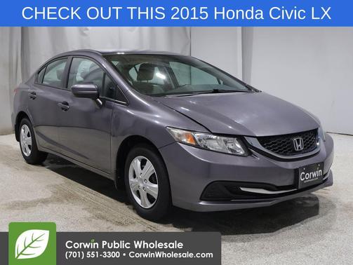 Gray 2015 Honda Civic LX