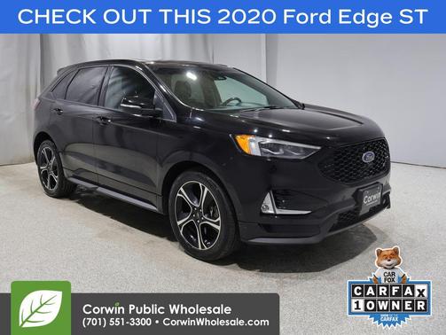 Agate Black 2020 Ford Edge ST