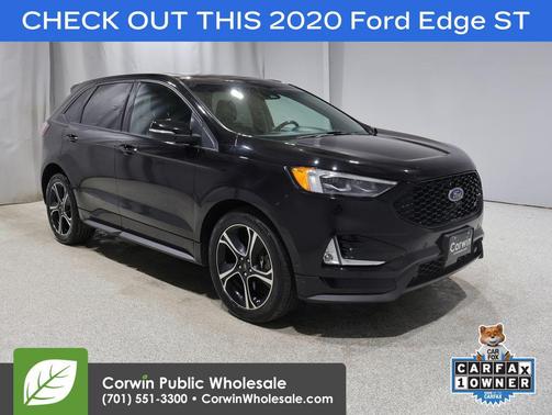 Agate Black 2020 Ford Edge ST