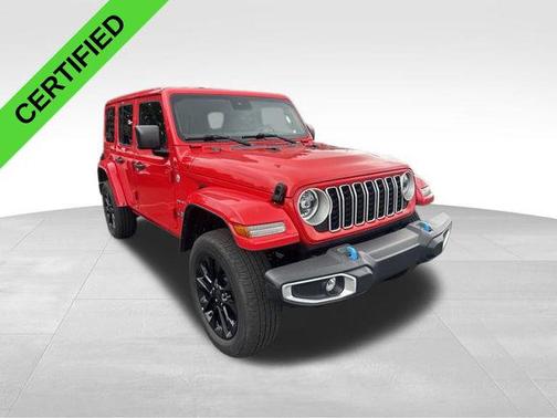 Firecracker Red Clearcoat 2024 Jeep Wrangler 4xe Sahara