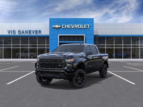 Black 2026 Chevrolet Silverado 1500 Custom Trail Boss