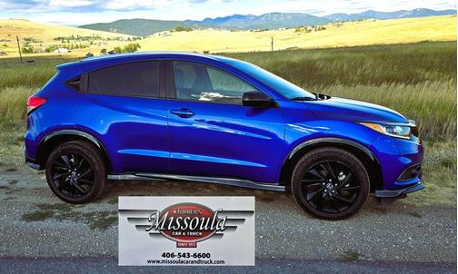 Aegean Blue Metallic 2021 Honda HR-V AWD Sport