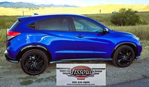 Aegean Blue Metallic 2021 Honda HR-V AWD Sport