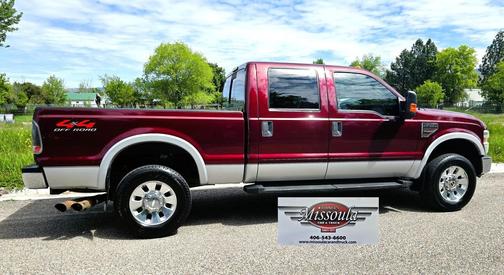 Maroon 2008 Ford F-350 Lariat