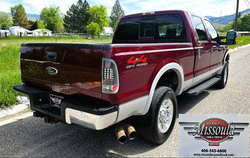 Maroon 2008 Ford F-350 Lariat