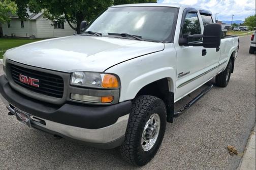 Summit White 2002 GMC Sierra 2500 SLE H/D Crew Cab