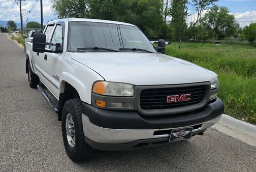 Summit White 2002 GMC Sierra 2500 SLE H/D Crew Cab