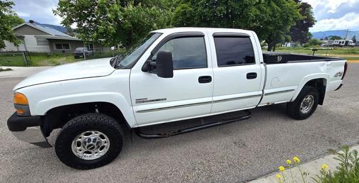 Summit White 2002 GMC Sierra 2500 SLE H/D Crew Cab