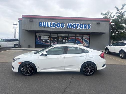 Platinum White Pearl 2020 Honda Civic Sport