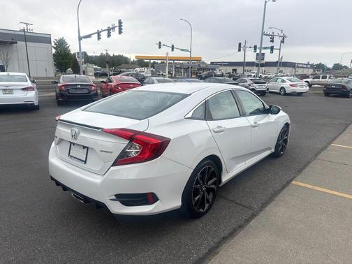 Platinum White Pearl 2020 Honda Civic Sport