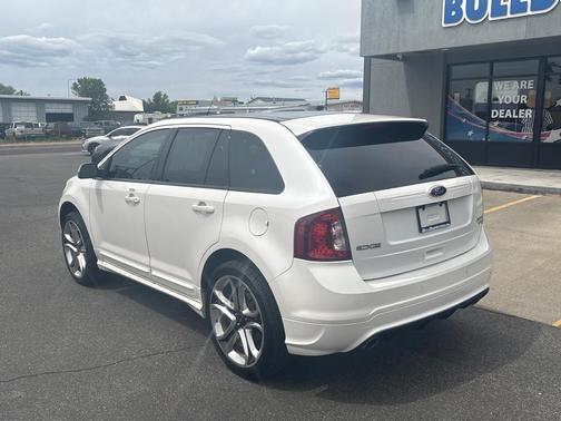 White Platinum Metallic Tri-Coat 2014 Ford Edge Sport
